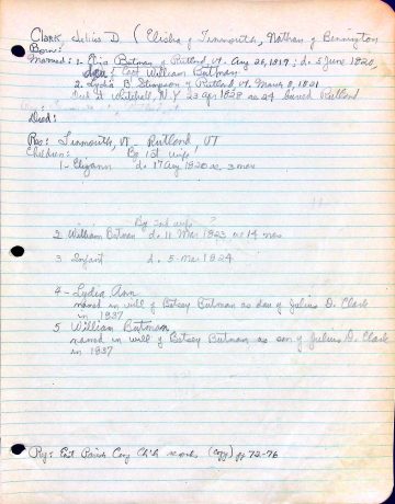 CLARK, Julius D. (n.d.) BUTMAN STIMPSON